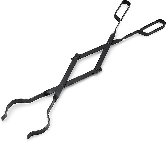 Stanbroil Outdoor Campfire Fireplace Tongs, 26" Long, Log Grabber, Black | Amazon (US)