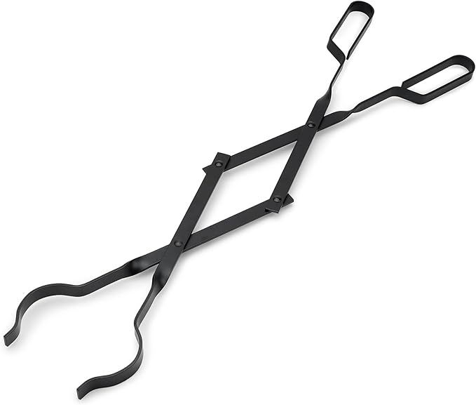 Stanbroil Outdoor Campfire Fireplace Tongs, 26" Long, Log Grabber, Black | Amazon (US)