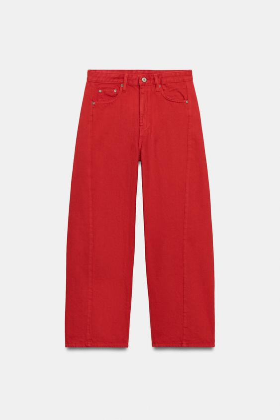 MID RISE - RELAXED LEG - ANKLE LENGTHZARA WOMAN COLLECTIONMid-rise jeans with belt loops. Five po... | Zara US