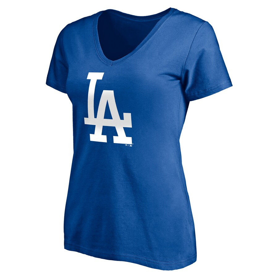 Women's Los Angeles Dodgers Fanatics Branded Royal Personalized Playmaker Name & Number V-Neck T-... | MLB Shop