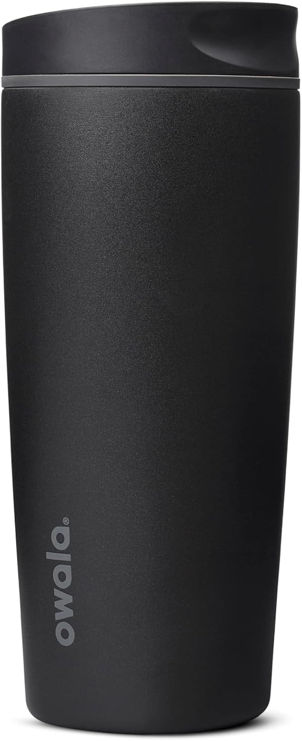 Owala SmoothSip Slider Insulated Travel Coffee Cup 20 oz Very Very Dark | Amazon (US)
