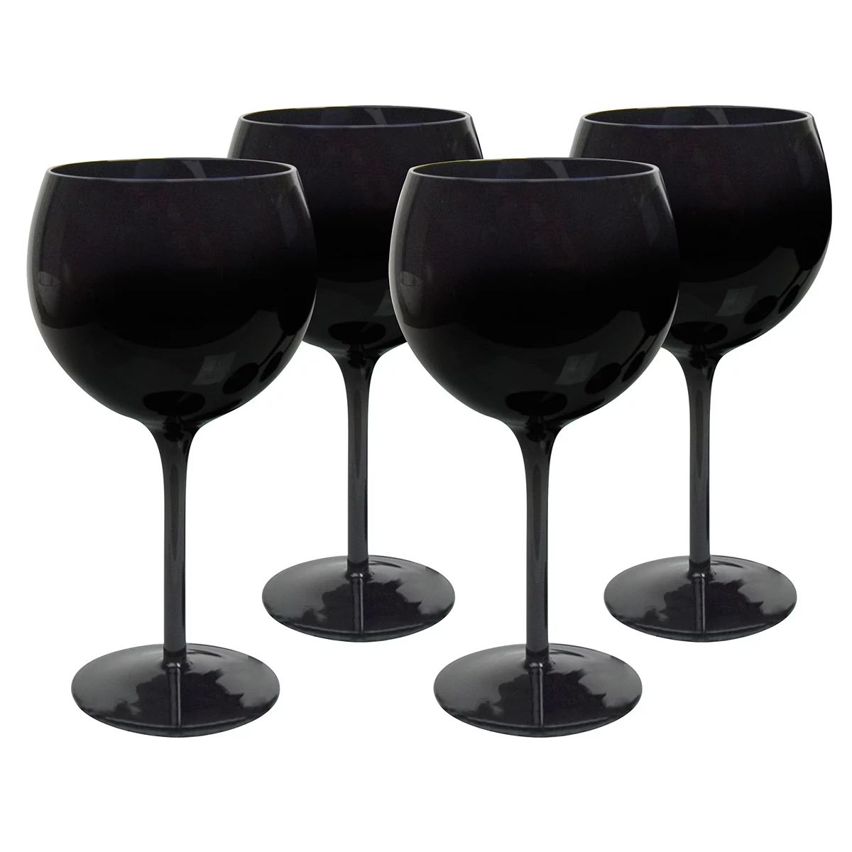 Artland 4-pc. Midnight Black Black Balloon Wine Glass Set | Kohl's