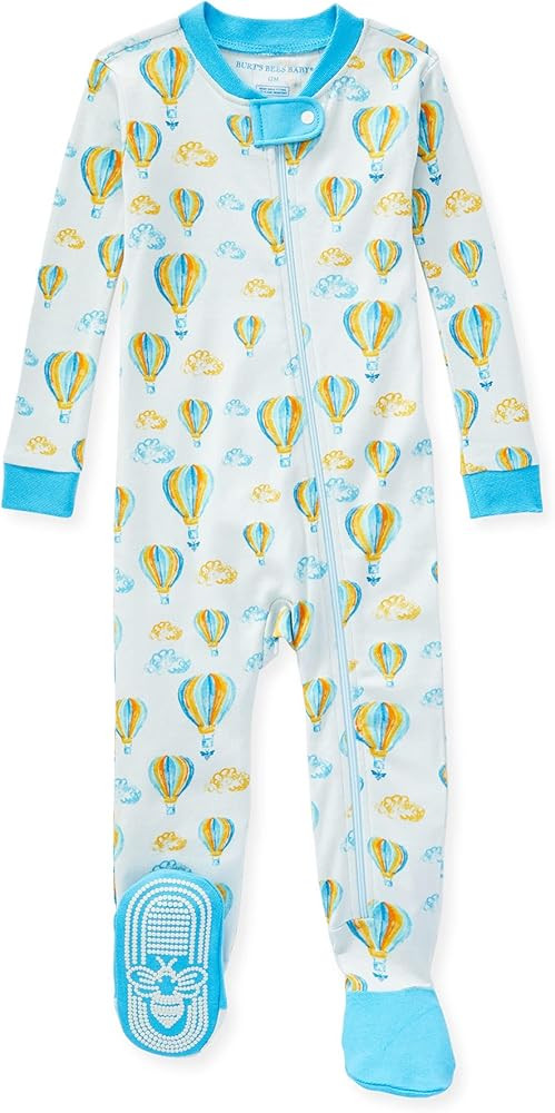 Burt's Bees Baby Baby Boys' Sleeper Pajamas, Zip-Front Non-Slip Footie Pjs, Organic Cotton | Amazon (US)