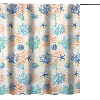 Greenland Home Fashions Montego Bath Shower Curtain - Aqua 72x72 | Target