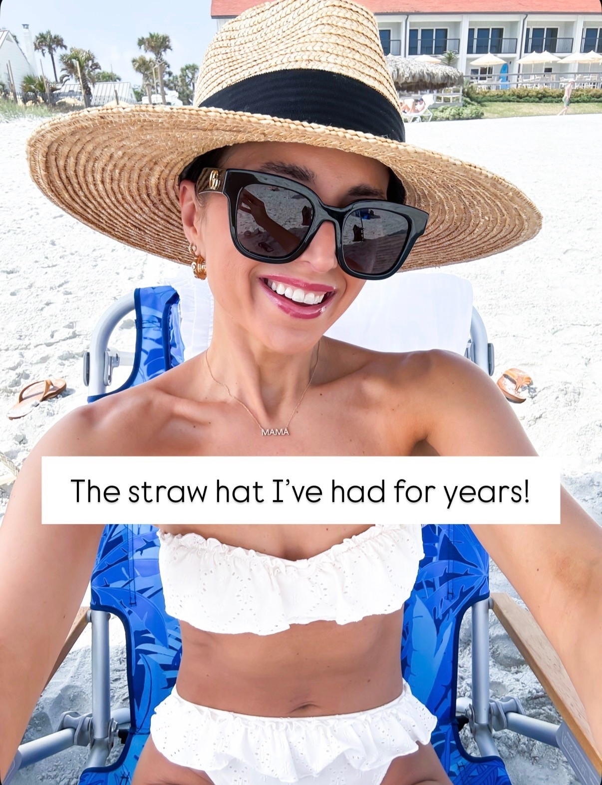 My beach #ootd here! Old Navy linen blend shirt in XS petite. Old Navy beach skort in XS petite. Love this straw hat! Target mid-rise ruffled bikini in XS. Tory Burch jelly buckle slide sandals. Resort outfit. Resort wear. Vacation outfit. 


#LTKootd #LTKSwim #LTKfitnessgoals