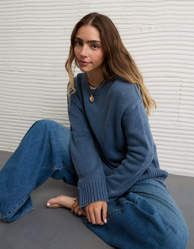 AE Long Weekend Pullover Sweater | American Eagle Outfitters (US & CA)