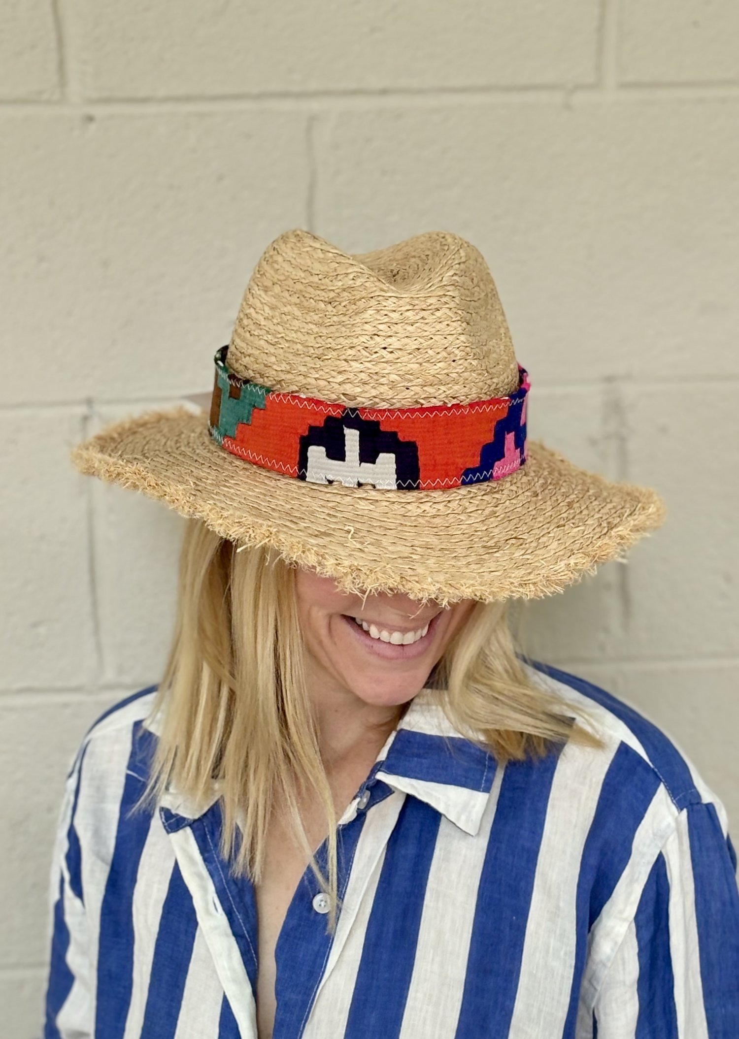 Kilim Band Straw Hat 004 | Orijinal