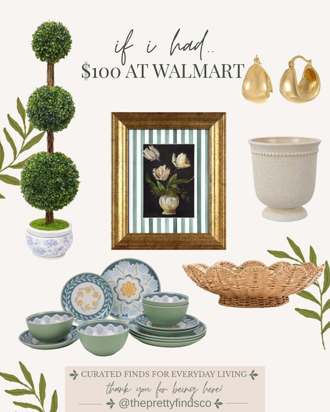 Walmart Finds Under $100 🤍 if I had $100 to spend at walmart… these are the pieces I’d choose 🤍
a mix of pretty + practical finds for everyday living

tap any image to shop ✨

#LTKSeasonal #LTKMothersDay #LTKHome