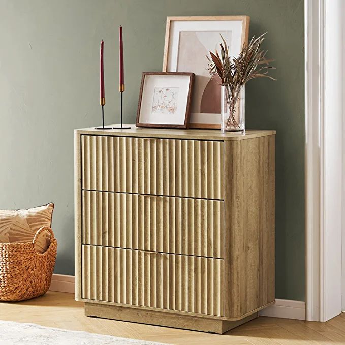 Amazon.com: Mopio Brooklyn Mid-Century Modern Dresser/Credenza, Waveform Panel with Sleek Curved ... | Amazon (US)
