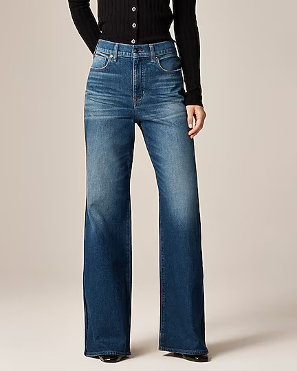 Denim trouser jean with velvet stripe | J. Crew US