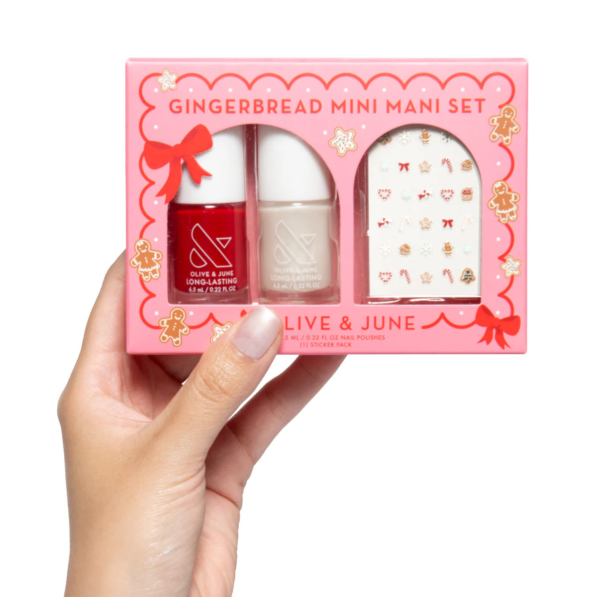 Gingerbread Mini Mani Set | Olive & June