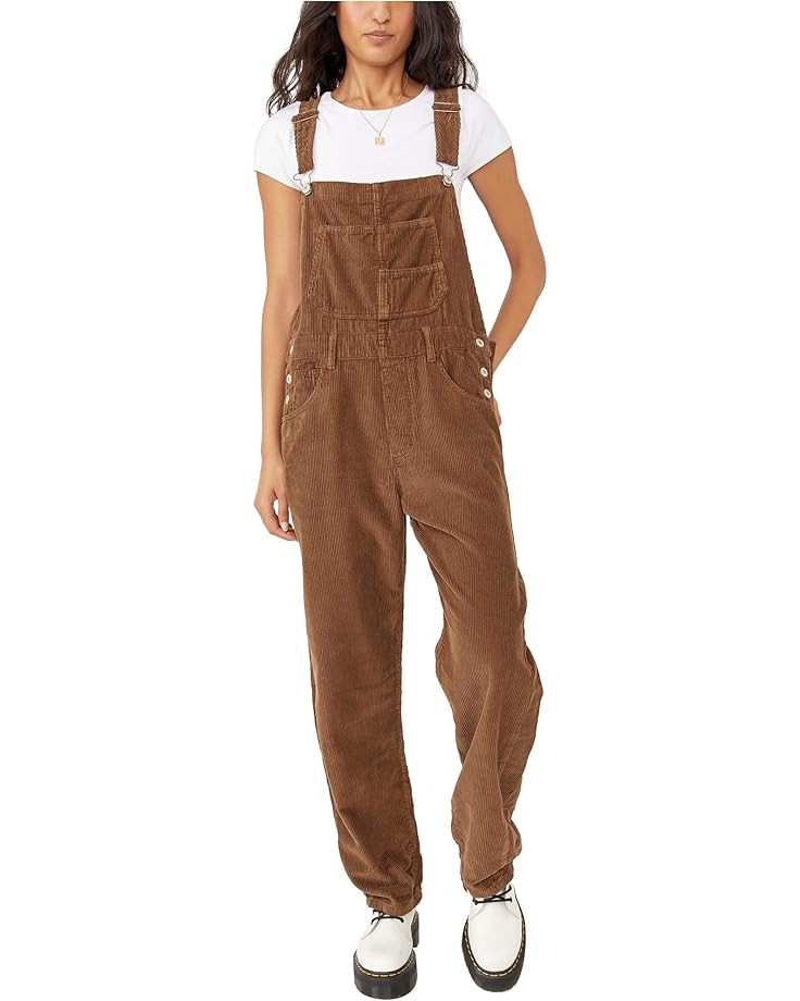 Free People We The Free Ziggy Cord Overalls | Zappos