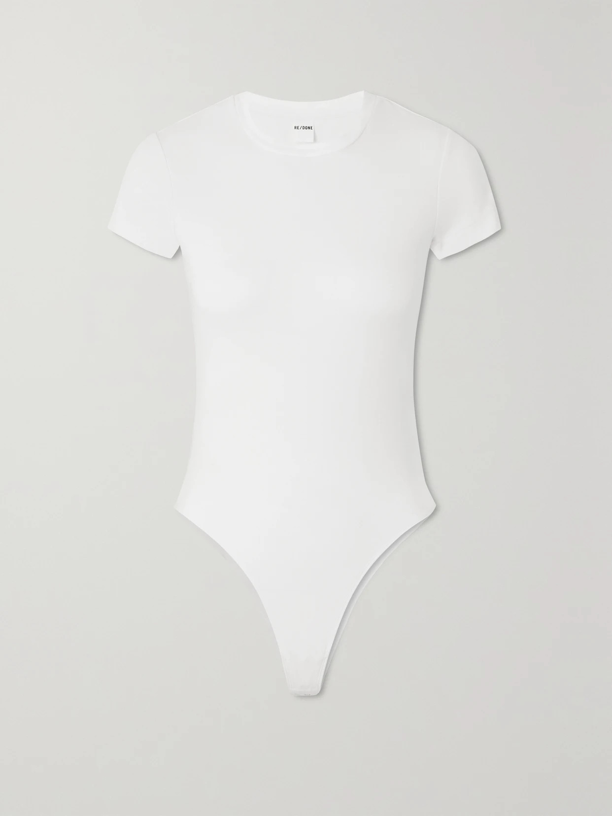 RE/DONE - Stretch-cotton Jersey Bodysuit - White | NET-A-PORTER (US)