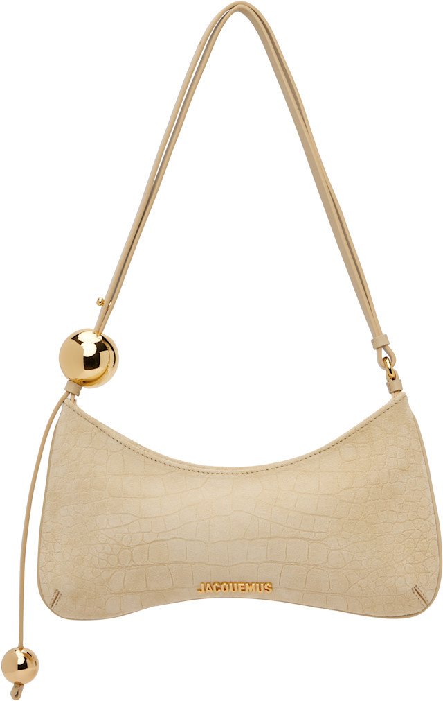 JACQUEMUS - Beige 'The Bisou Perle' Bag | SSENSE