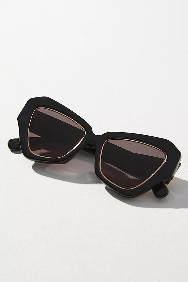 Lele Sadoughi Wide Cat-Eye Sunglasses | Anthropologie (US)