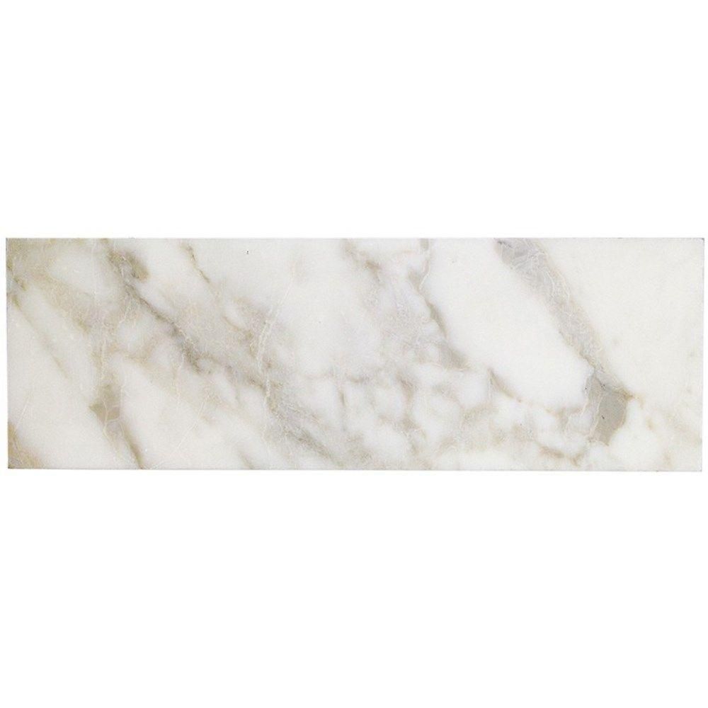 Ivy Hill Tile Sample of Calacatta Gold Polished Marble Tile - 3 in. x 6 in. Tile Sample, Whites | The Home Depot