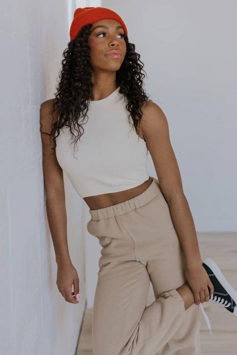 Willow Textured Cropped Tank | Roolee