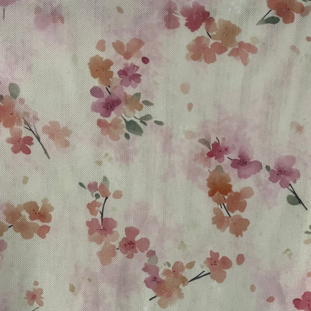 Floral Mesh Long Sleeve Top | Willow Boutique