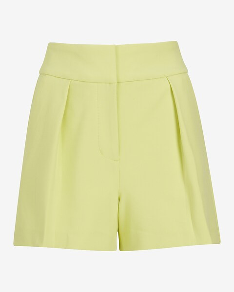 Stylist Super High Waisted Classic Pleated Shorts | Express