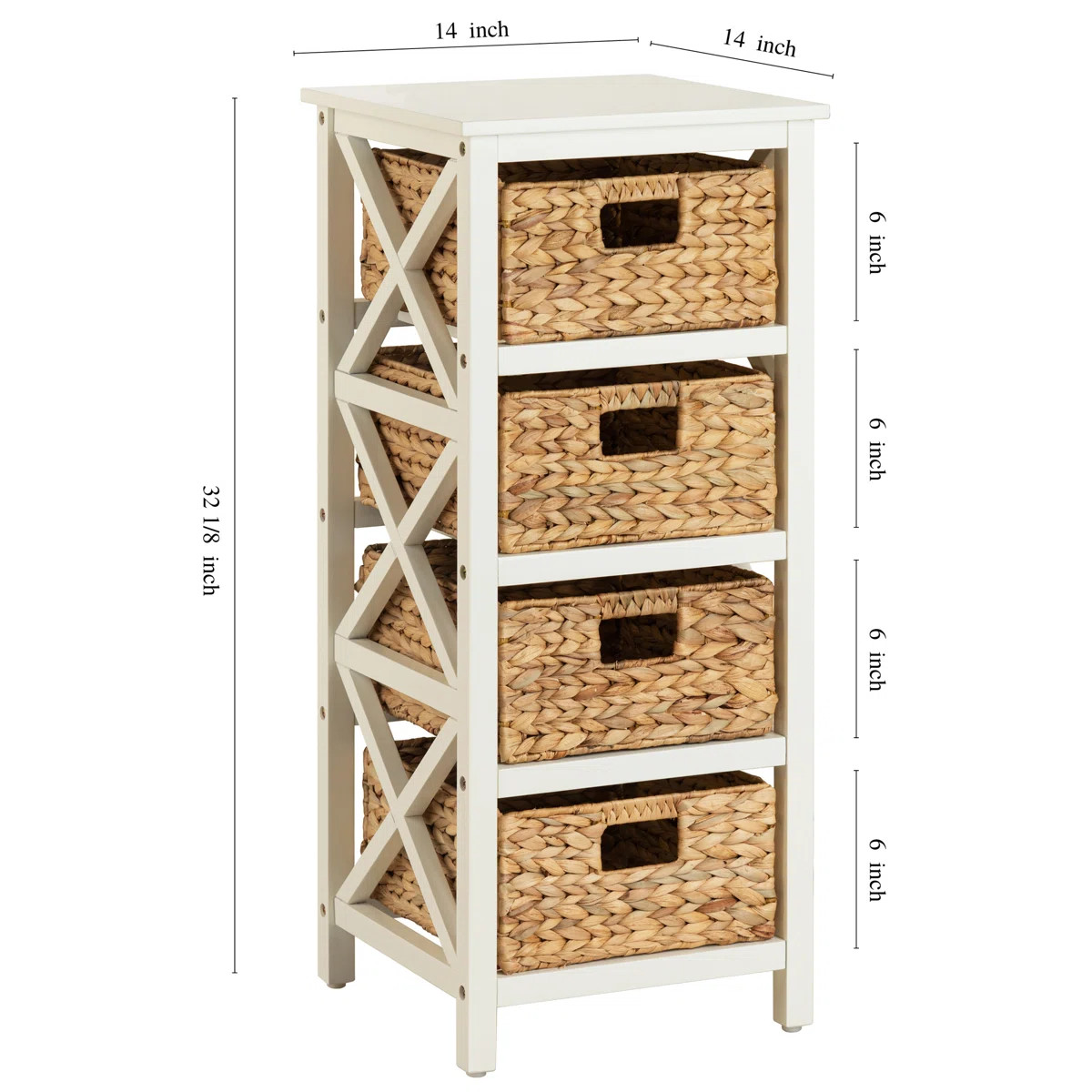Emmanuelle 4 Drawer Storage Drawer | Wayfair North America