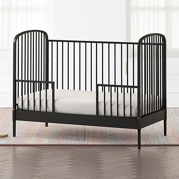 Larkin Black Metal Crib + Reviews | Crate and Barrel | Crate & Barrel