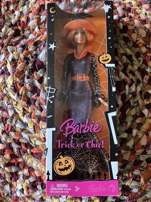 Barbie Doll 2008 Trick Or Chic Halloween M3539 Mattel Black Witch NIB | eBay US