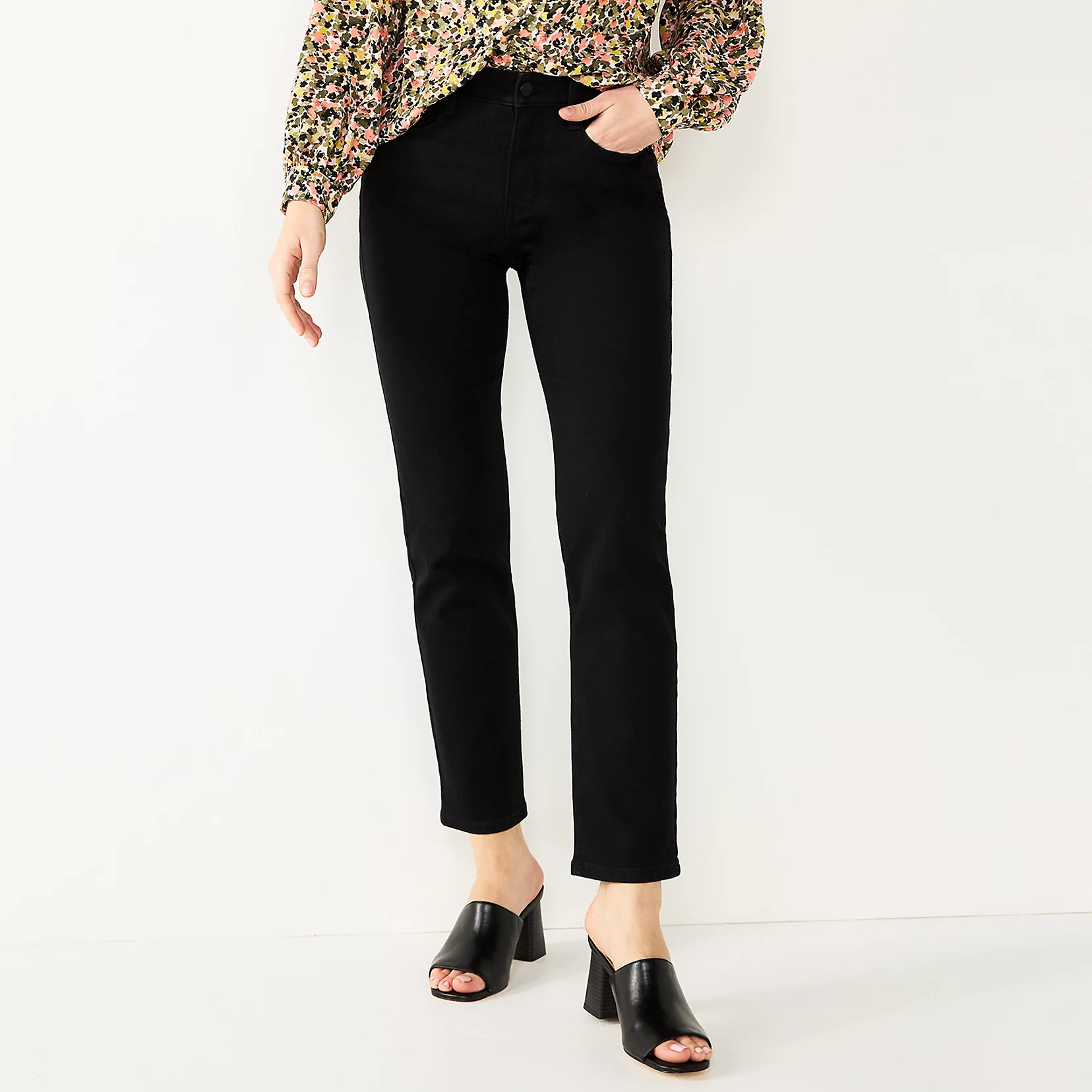 Women's Nine West Sculpting Straight Jeans | Kohl's