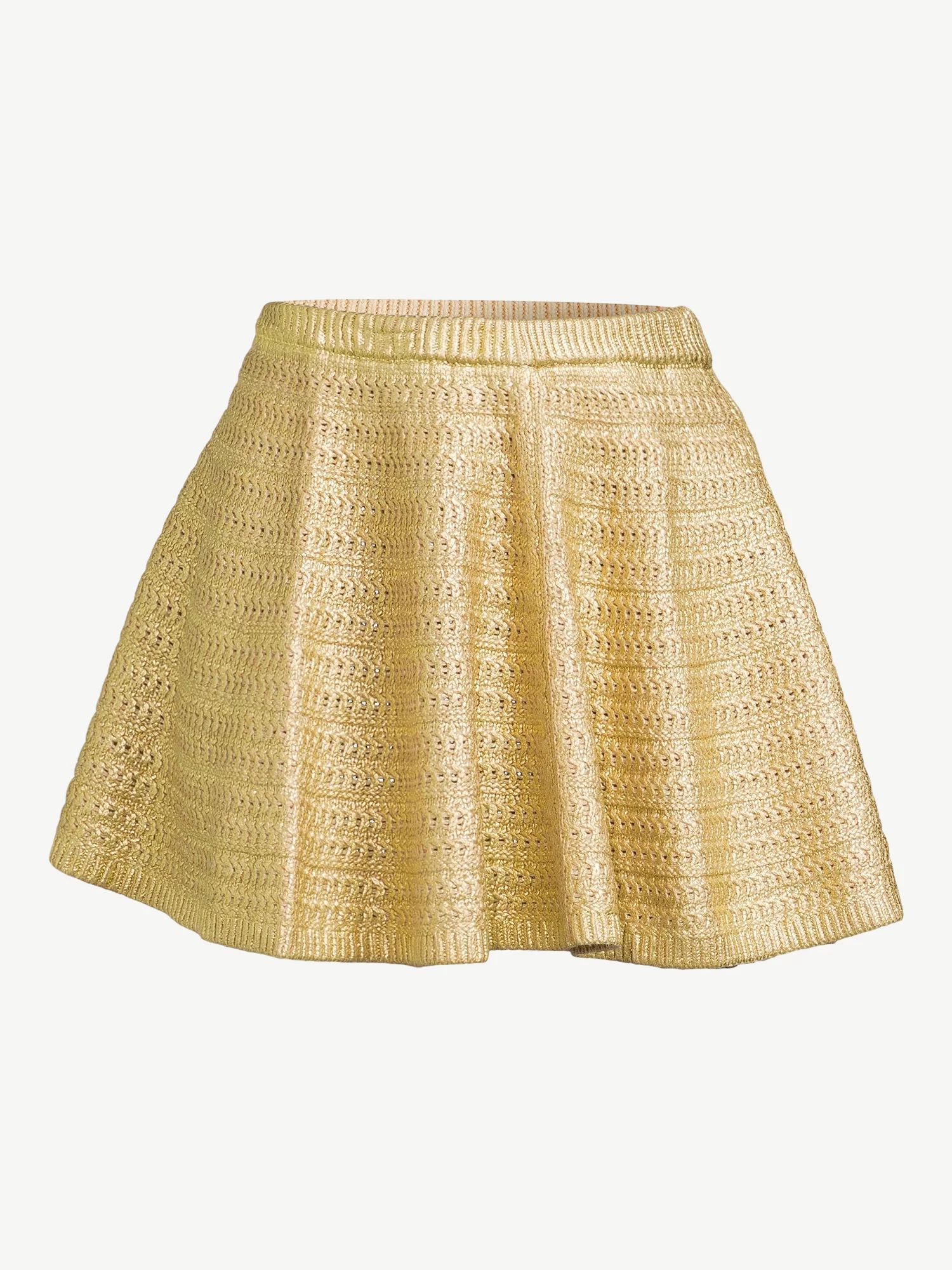 Scoop Women's Metallic Mini Skirt - Walmart.com | Walmart (US)