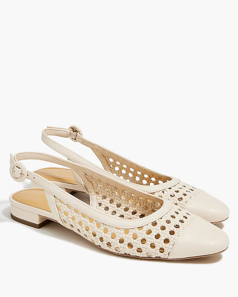 Woven slingback flats | J.Crew Factory