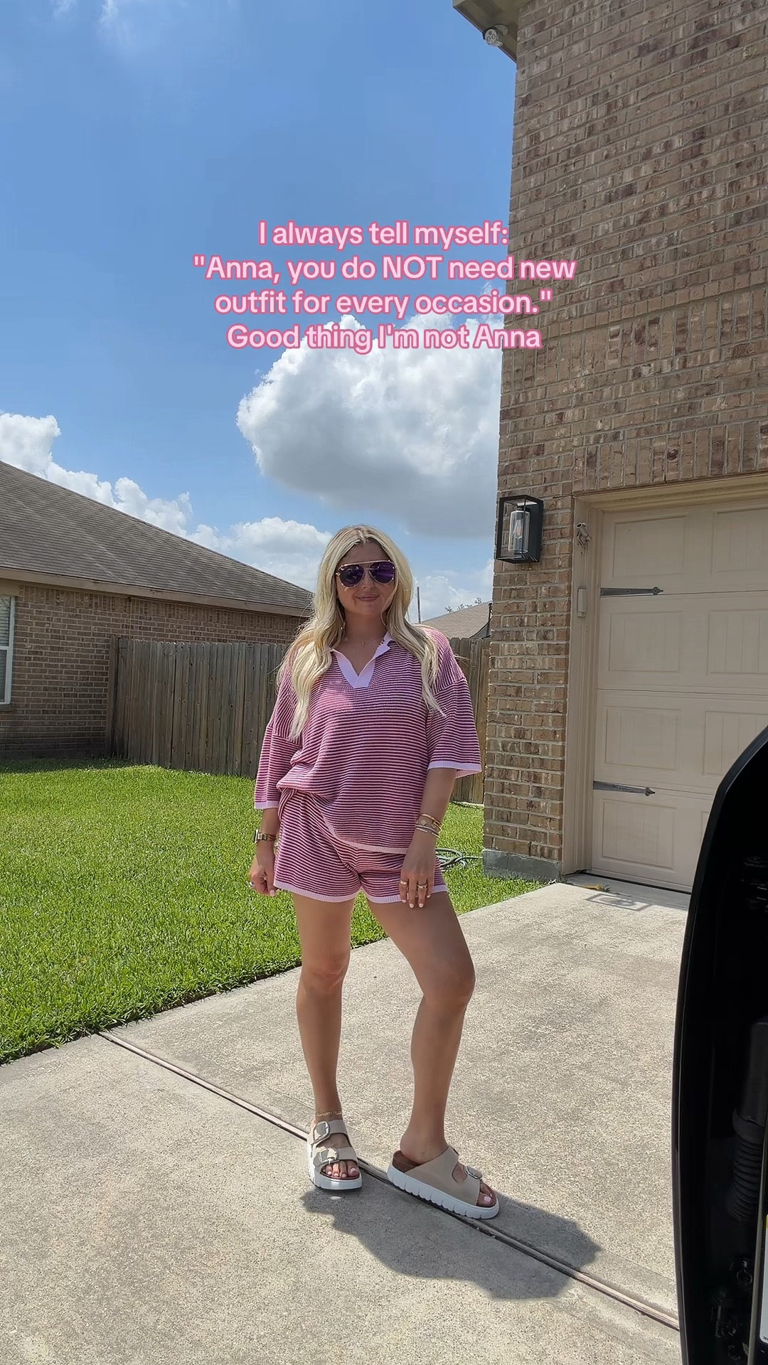 Matching set 40% off 
Sandals feel like a cloud tts
OOTD 

#LTKSaleAlert #LTKootd