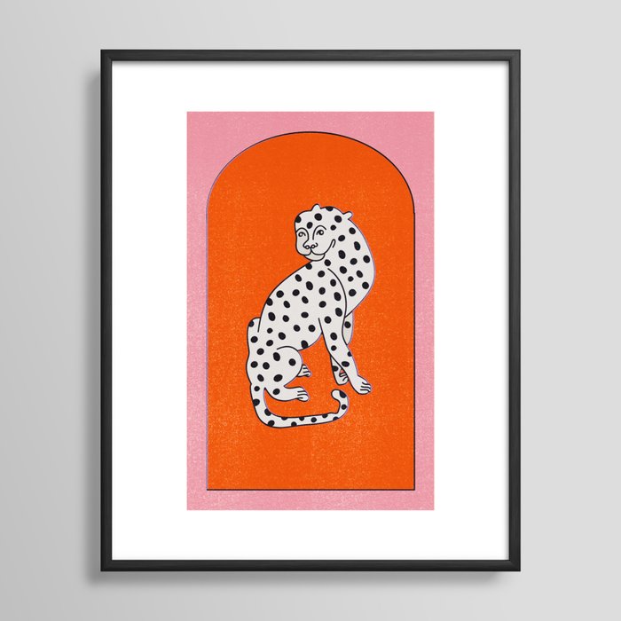 Tibetian leopard no 02.  Framed Art Print | Society6
