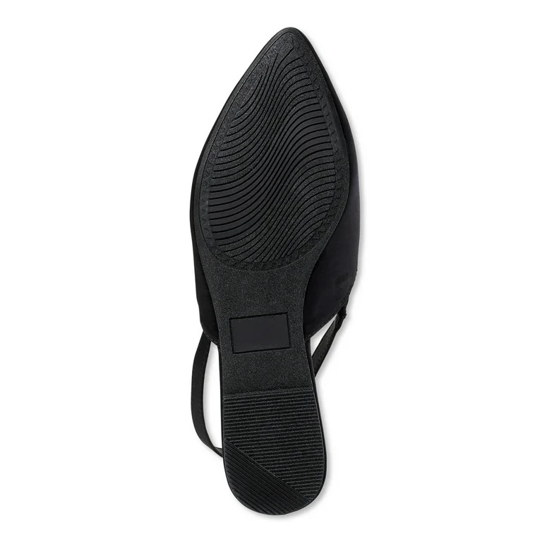 Scoop Women's Satin Embellished Slingback Flats | Walmart (US)