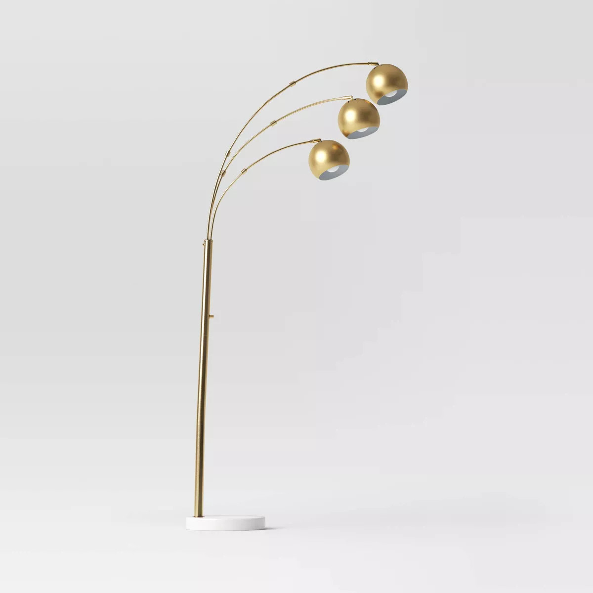 Span 3-Head Metal Globe Floor Lamp Brass - Threshold™ | Target
