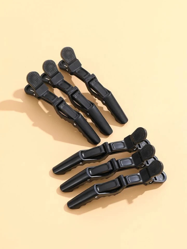 6pcs Hair Clips For Styling – Wide Teeth & Double-Hinged Design – Alligator Styling Sectionin... | SHEIN