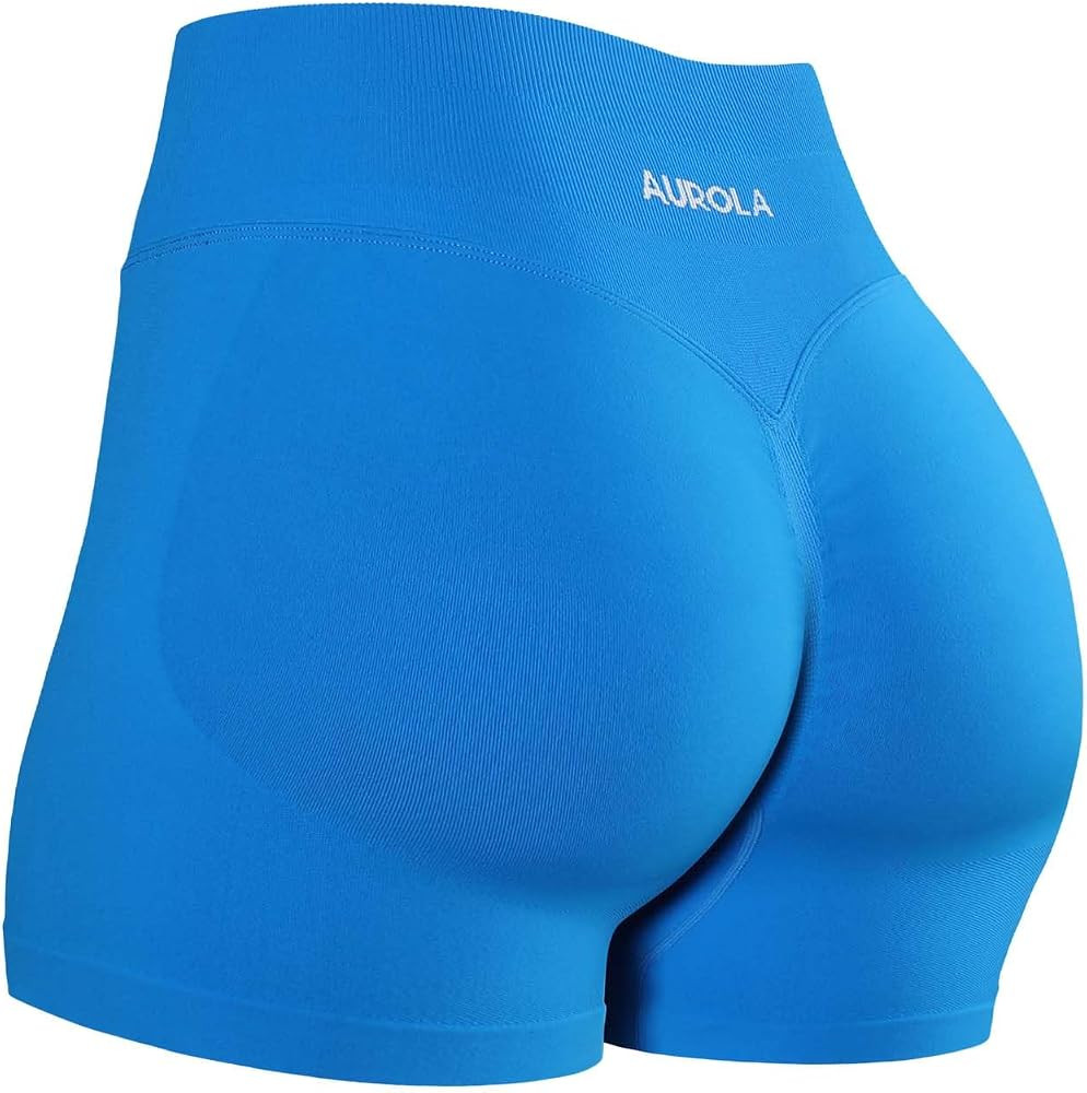 AUROLA Influence Workout Shorts for Women,2.5 3.5 4.5 5.5 6.5 No Roll Up Squat Proof Scrunch Seam... | Amazon (US)
