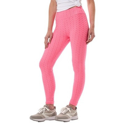 The Lakeside Collection Women's Ribbed Yoga Leggings - Small,Pink | Target