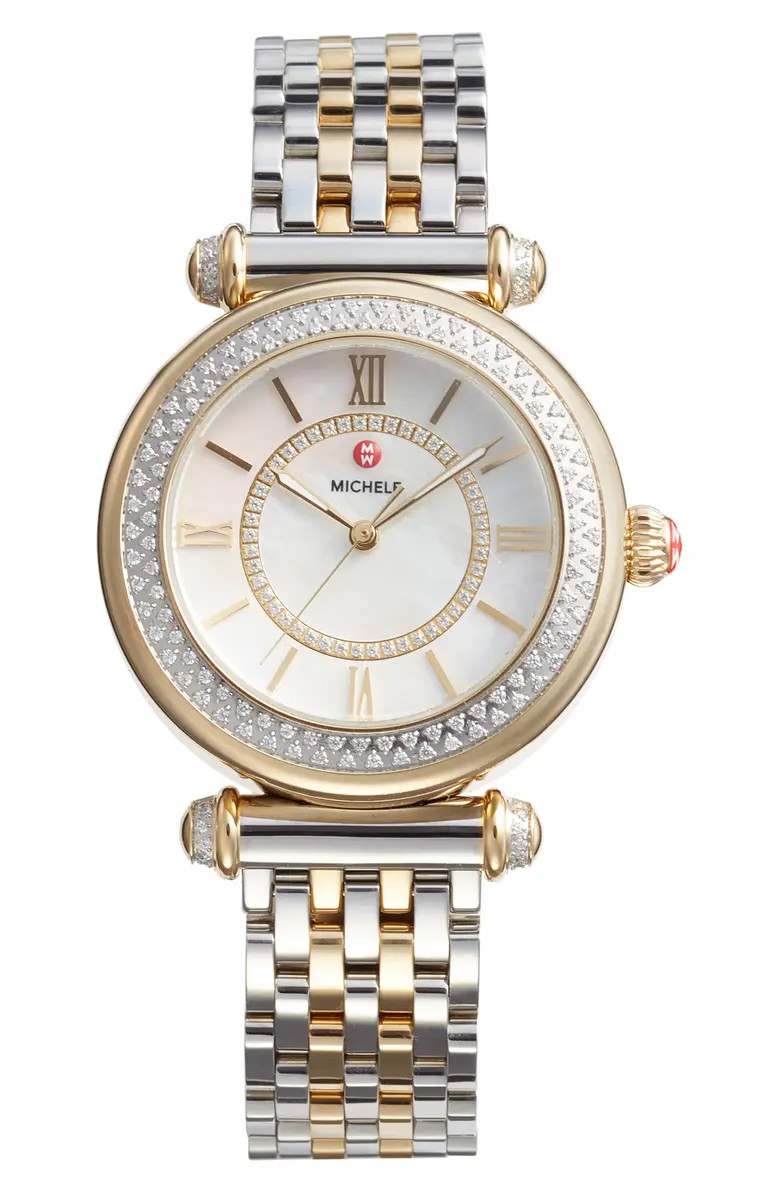Caber Diamond Bracelet Watch, 35mm | Nordstrom Rack