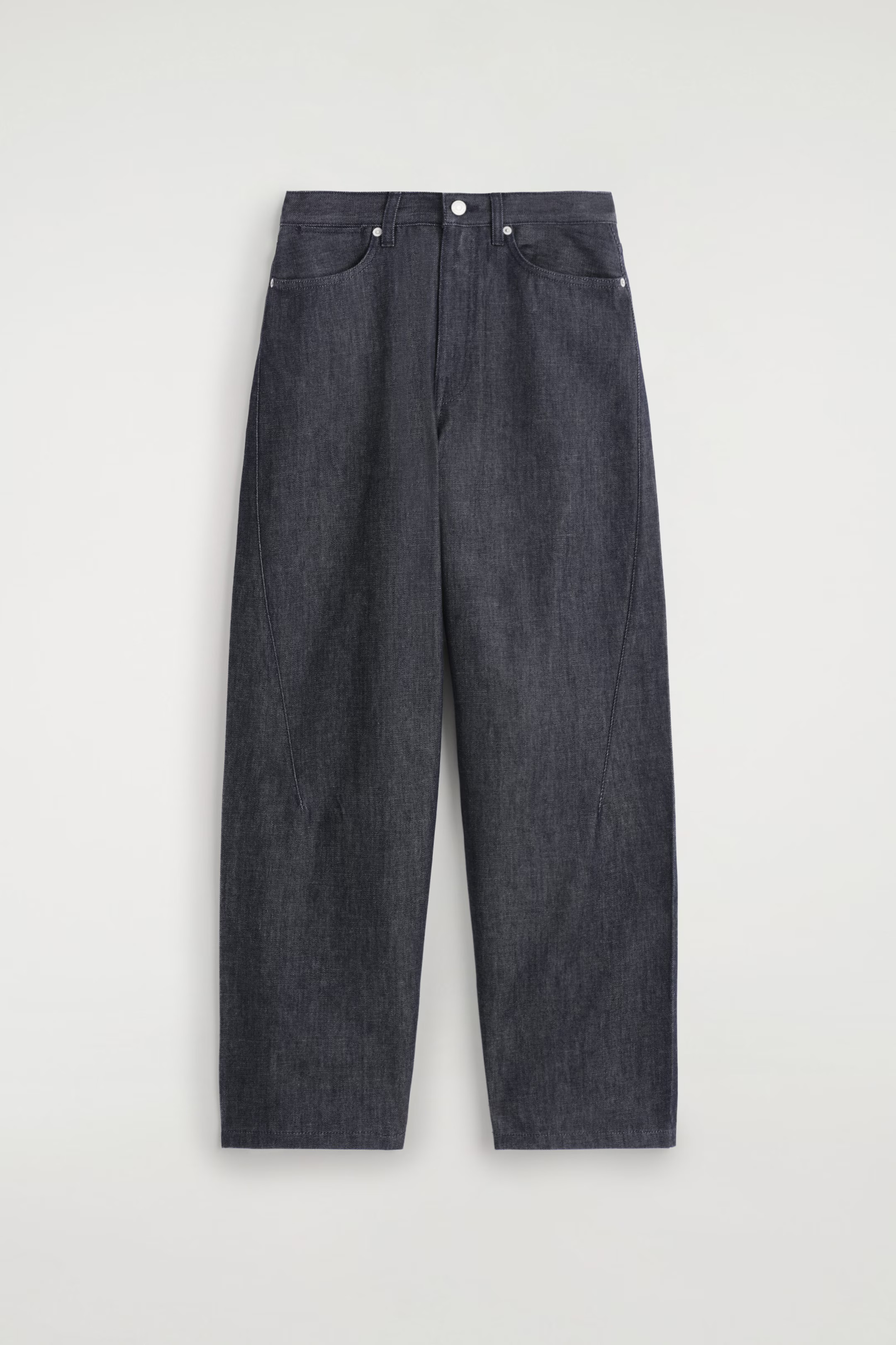 BARREL-LEG DENIM TROUSERS - INDIGO | COS | COS (US)