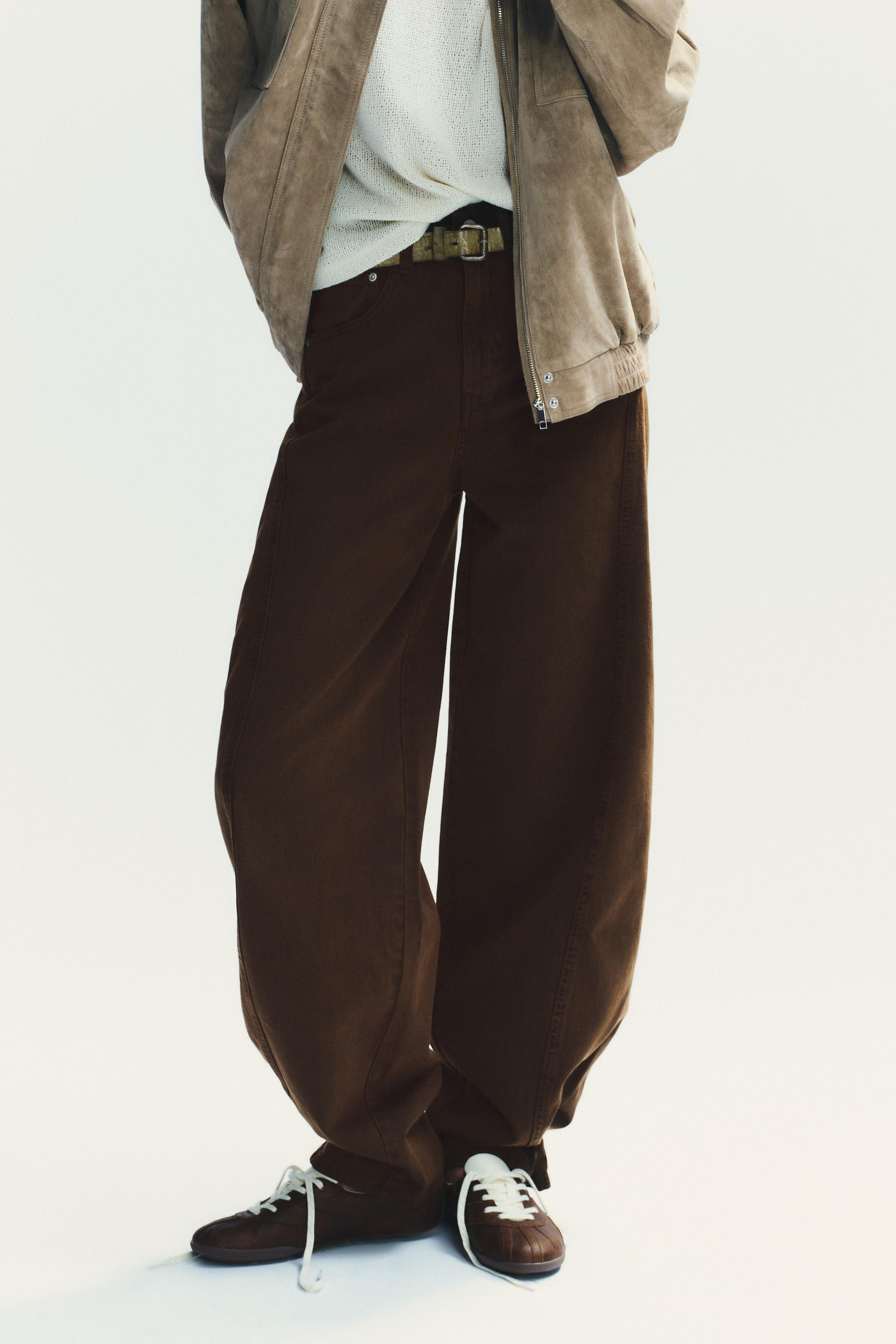 TRF MID-RISE BAGGY BALLOON JEANS | Zara US