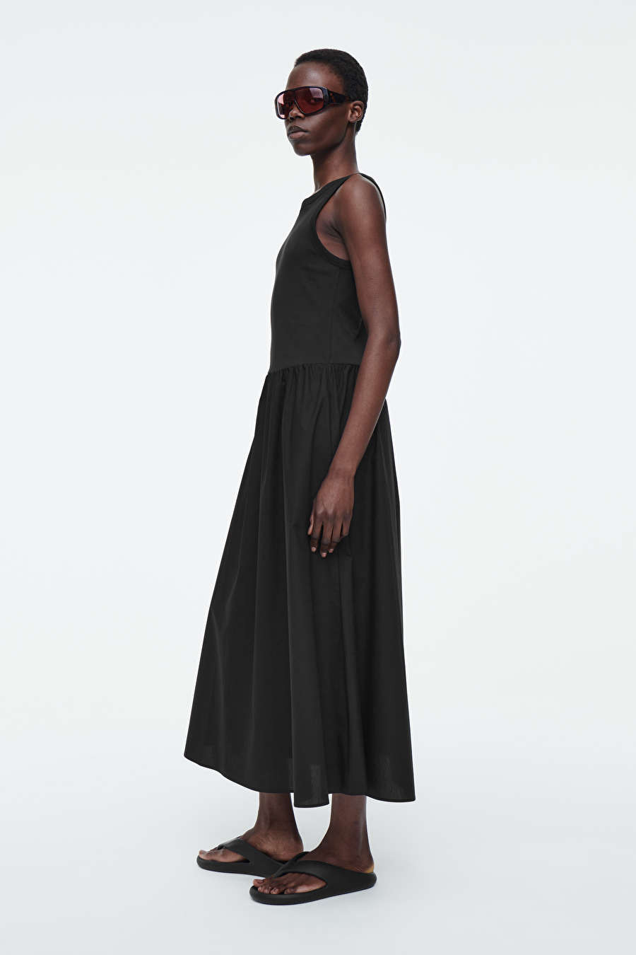 CONTRAST-PANEL MAXI DRESS | COS UK