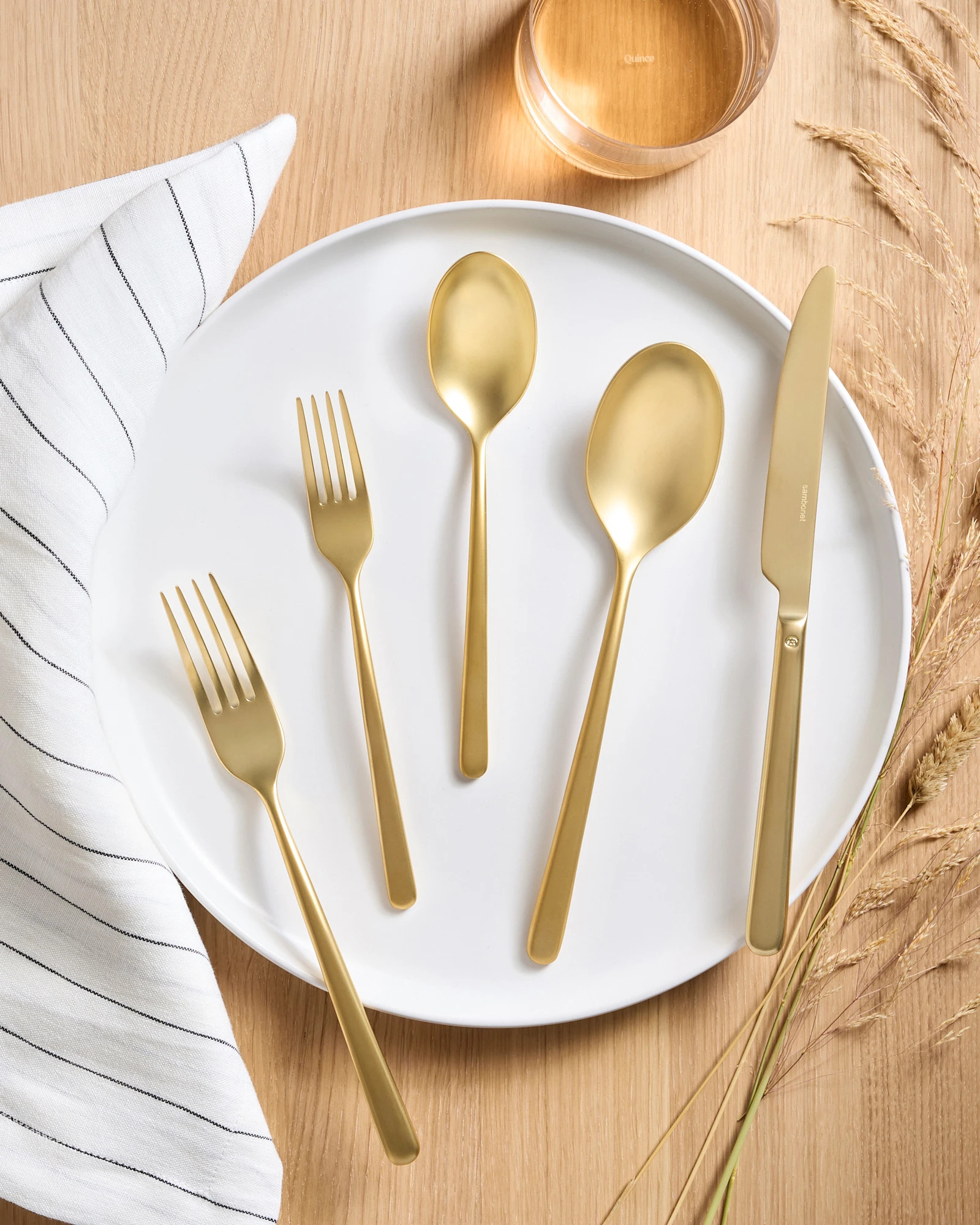 Gia Minimalist 20 Piece Flatware Set | Quince