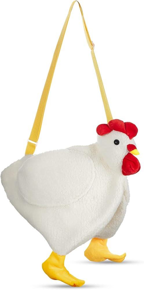 Saintrygo Chicken Hen Purse Bag Fluffy Shoulder Handbag Cute Funny Animal Gift for Christmas for ... | Amazon (US)