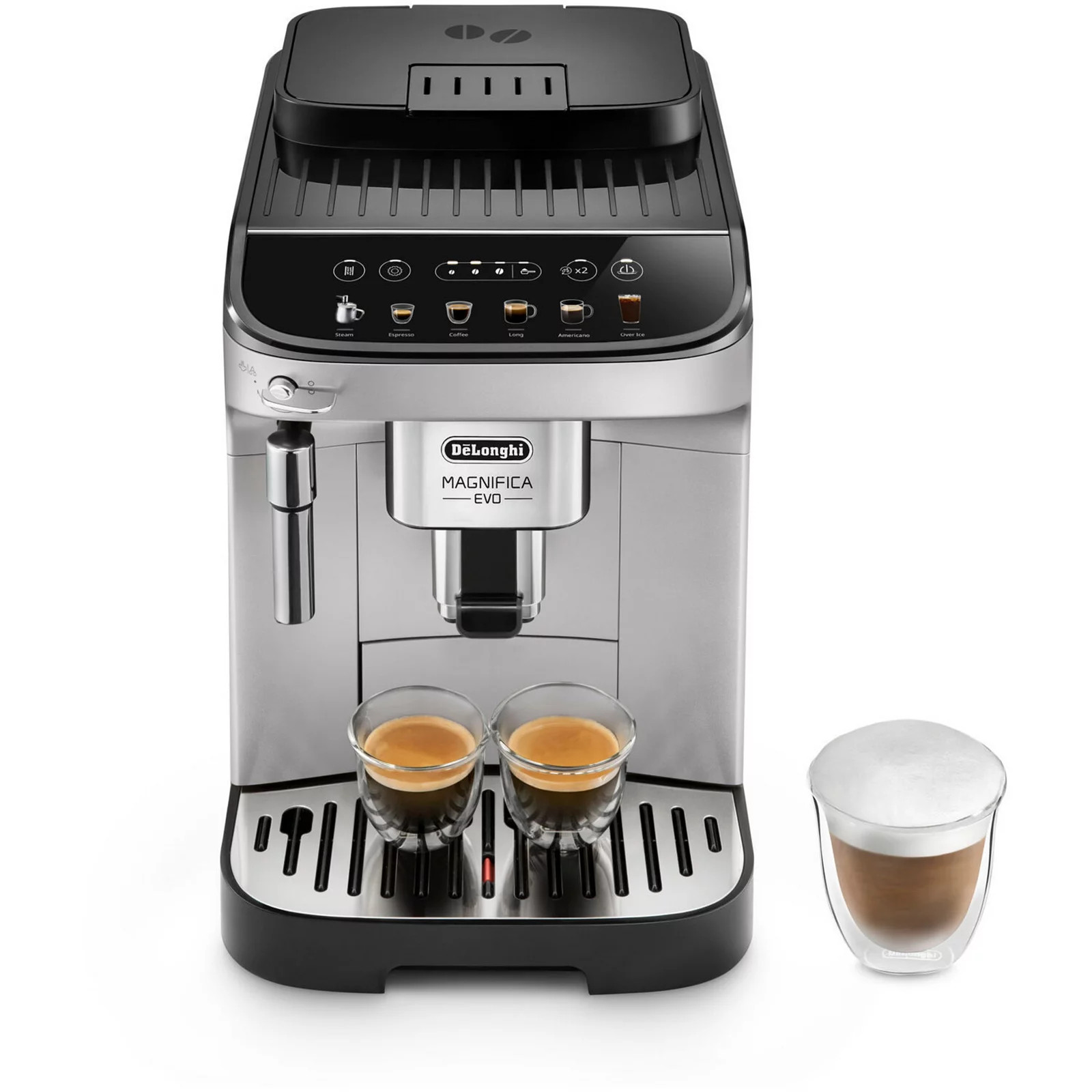 DeLonghi Magnifica Evo with LatteCrema System, Stainless | Kohl's