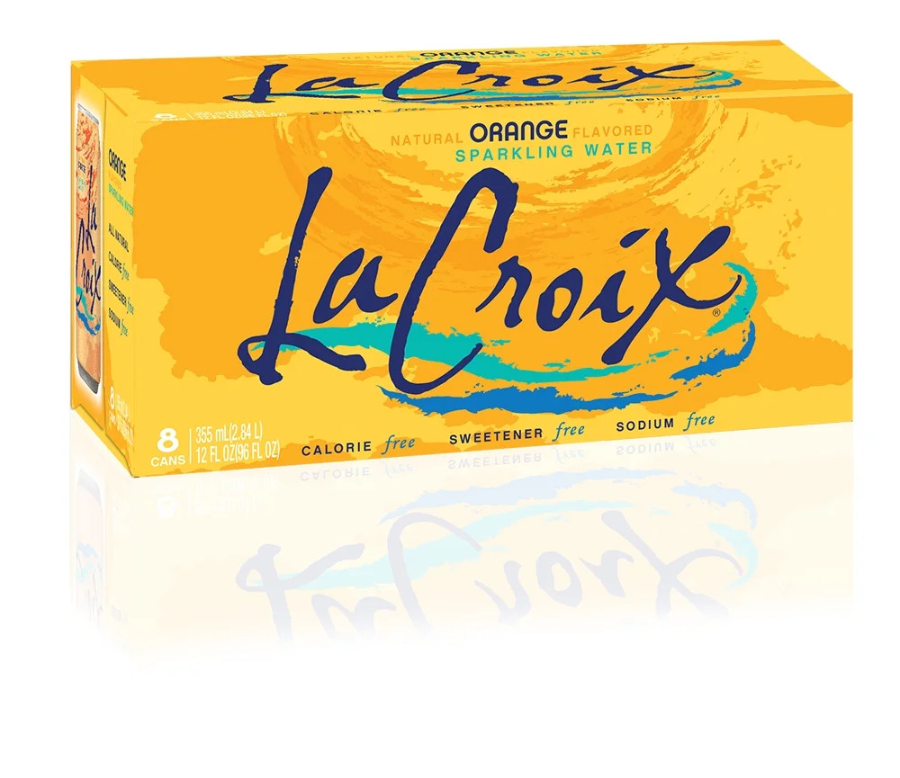 LaCroix Sparkling Water, Orange 8 Pack - 12 Oz | Walmart (US)