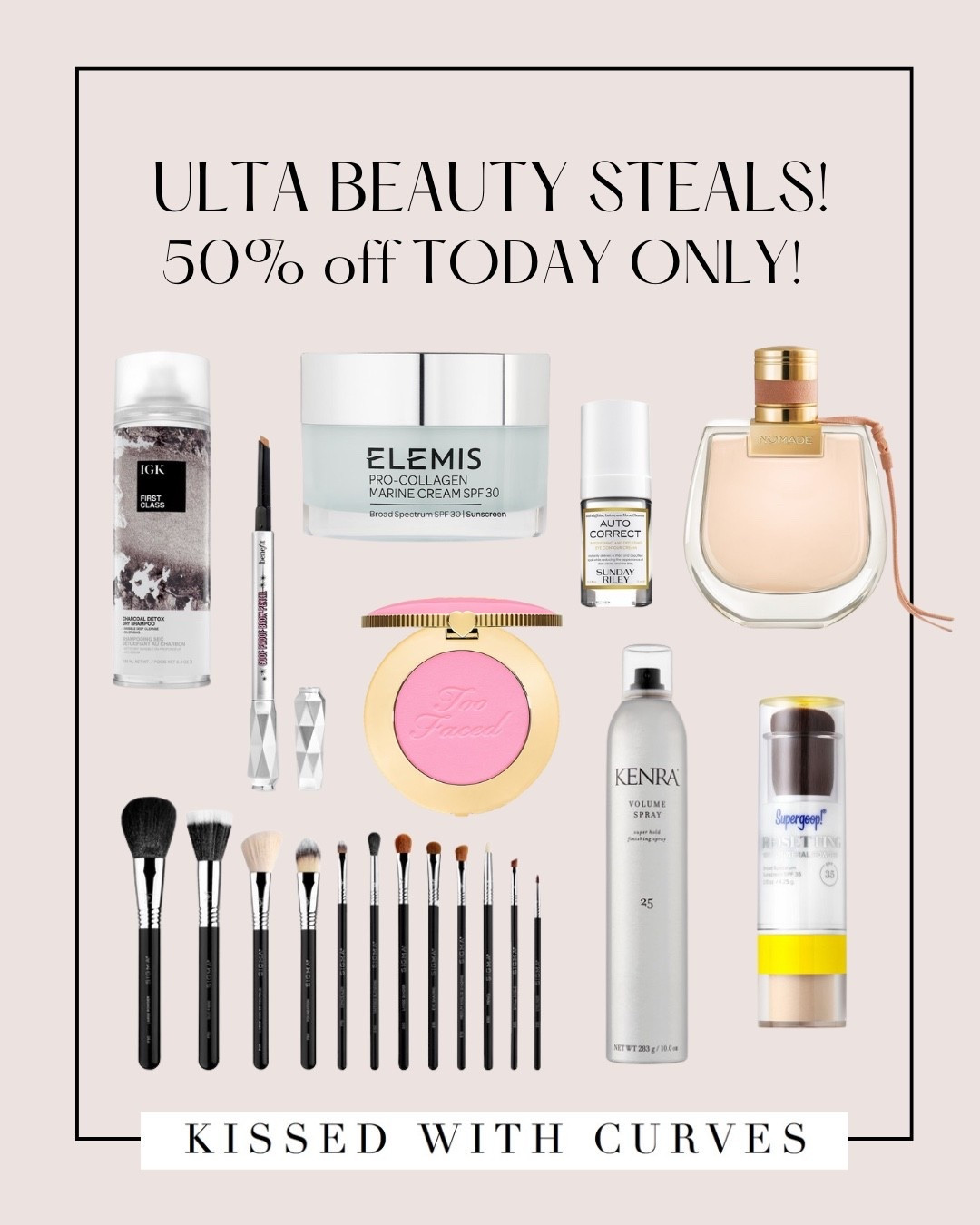 Ulta Beauty Steals! 50% off all of these items and more TODAY ONLY! Grab the Elemis Pro-Collagen Marine Cream while it’s 50% OFF! I’ve been using this cream for a while and absolutely love it! The texture and consistency is really nice and luxurious and it’s been really good on my sensitive skin! Love that it has SPF 30 for sun protection. Definitely recommend giving this a try, especially while it’s on sale 50% off! Linked several other beauty products that are also 50% off today too! 

#LTKBeauty #LTKOver40 #LTKSaleAlert