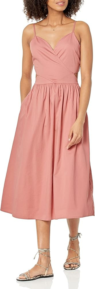 The Drop Women's Makenna Strappy Cross-Front Smocked-Back Midi Dress | Amazon (US)
