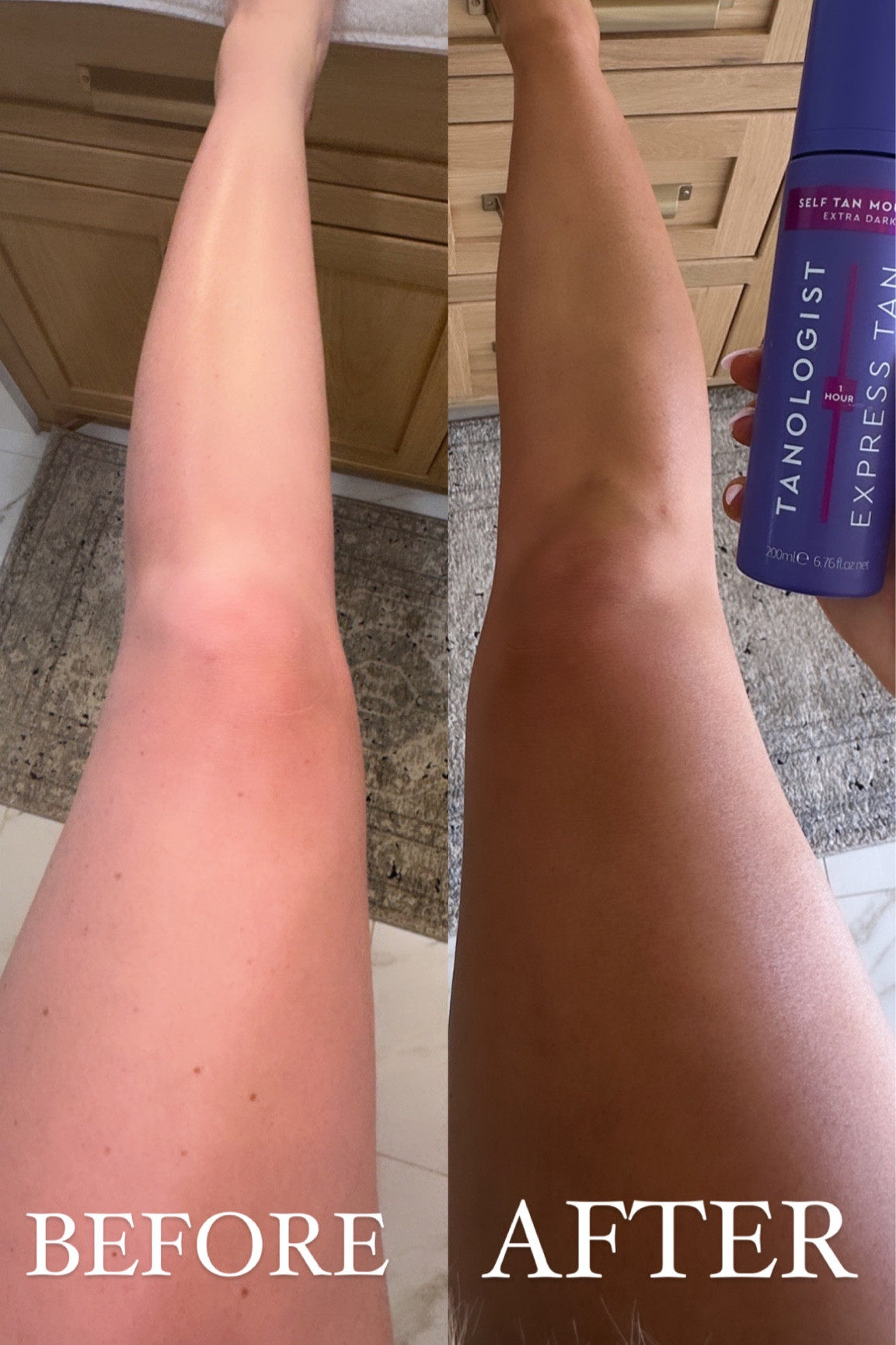 Quick developing self tanner for the win! This one (of the many I’ve used over the years) has a very minimal smell to it. So far I really like this formula / color! 

#LTKswim #LTKunder50 #LTKbeauty