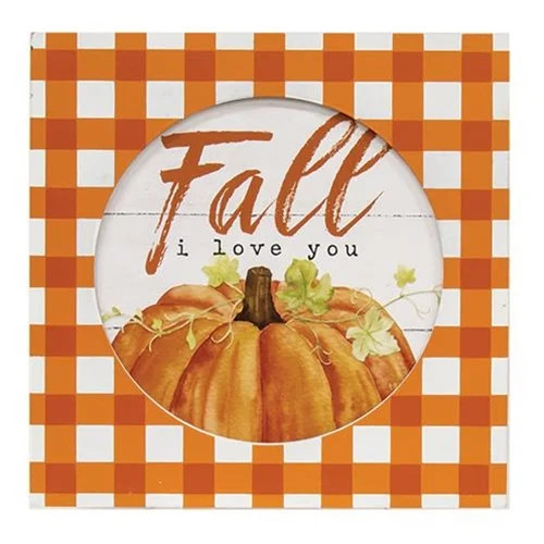 Fall I Love You Box Sign Cwi Gifts G34988 | Walmart (US)