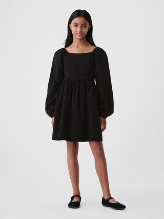 Kids Puff Sleeve Corduroy Dress | Gap (US)