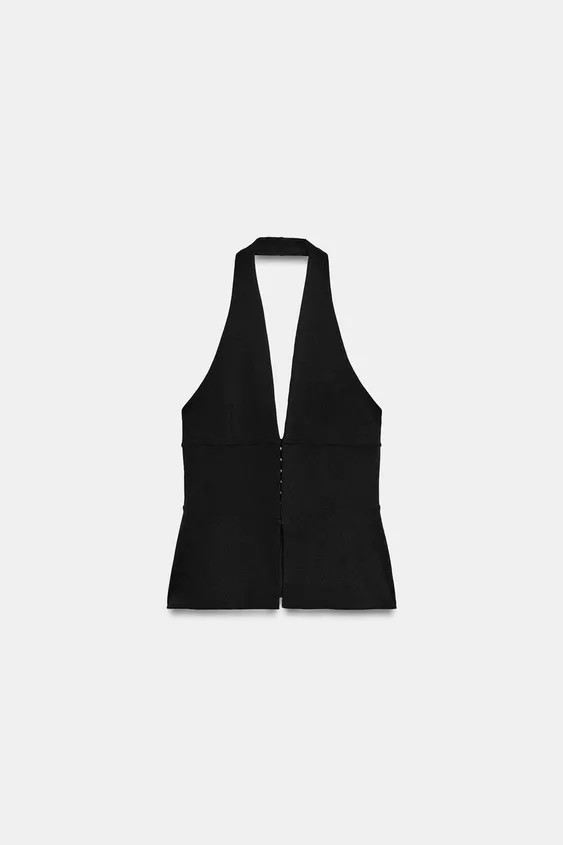 STRETCH HALTER TOP | Zara UK